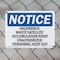 Signmission Hazardous Waste Satellite Accumulation Point OSHA Notice Sign, Plastic, 14in W x 10in L, 2PK OS-2PACK-NS-P-1014-L-13337 - alternate 2
